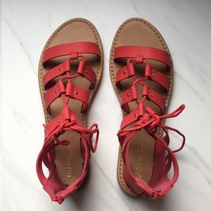 Lace up sandals